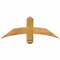 Ekena Millwork Bellingham Rough Sawn Timber Gable Bracket, Western Red Cedar, 36"W x 13"H x 2"D x 4"F, 9/12 Pitch GBW036X13X0204BEL00RWR - alternate 1